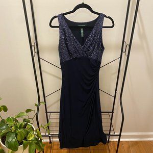 Ralph Lauren Navy Strapless Dress 2